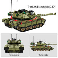 Bloques De Construcción De Tanque De Batalla Principal Merkava MK4 Serie Militar WW2 Para Niños Juguetes Regalos Para Niños De 6 a 12 Años Y Adolescentes - details 1