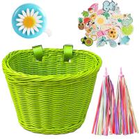 Set De 4 Piezas Cesta De Bicicleta De Rattan PE Ajustable Con Campana Y Colgante Accesorios De Manillar Para Ciclismo Rainproof Para Niños Y Adultos - details 13