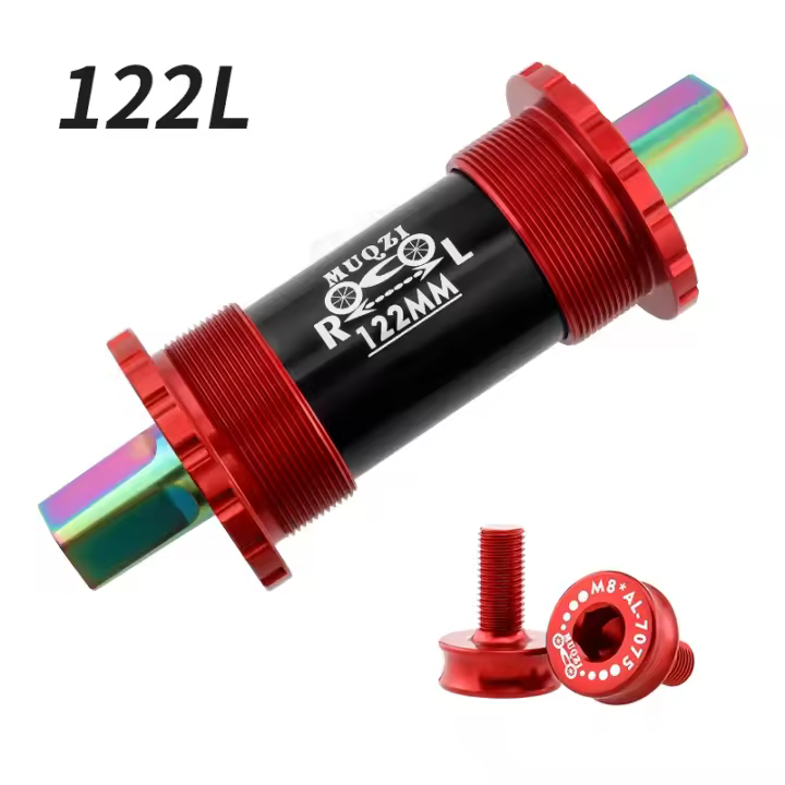 Muqui Bottom Bracket De Aleación De Titanio BB68 103 107 110 113 119 122mm Cerámica Taper Cuadrado Para Bicicletas De Montaña - 1