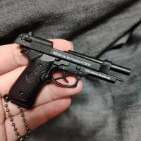 Mini Pistola De Aleación 1:3 92F Llaveañera Desmontable Pistola Falso Para Colección Pendantes Para Bolsos Juguetes Para Adultos Y Niños Desde 14 Años - details 5