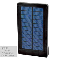 Foco solar exterior led con sensor de movimiento Aktive, luz continua entre 6 y 8 horas, 36 leds, de 300 lumens, Impermeable - details 4