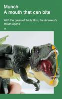 Juguete De Dinosaurio Divertido Con Sonido Za Za Y Luz 21cm/28cm Para Niños Juguetes De Swing Telescópico Mano- Operado Material ABS - details 16