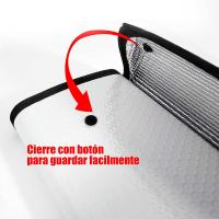 Parasol Coche Delantero, Parasol de Ventana Delantera Parasol Luna de Coche Metalizado Cortina Reflectante para Vehículo Protección Rayos UV Parabrisas - details 1