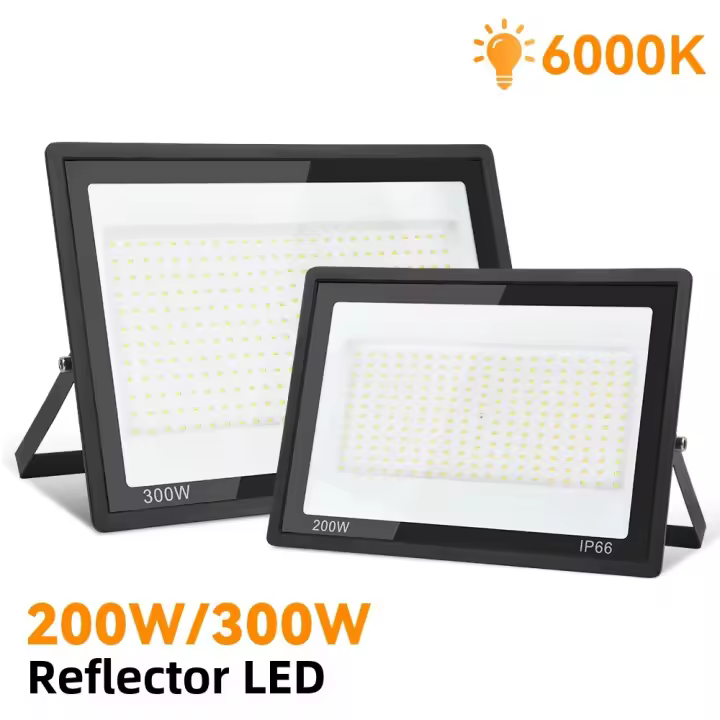 Luz De Inundación LED 200W 300W IP66 Impermeable 6000K Para Exteriores Iluminación De Jardín Patio Calle Garage AC 85-265V - 1