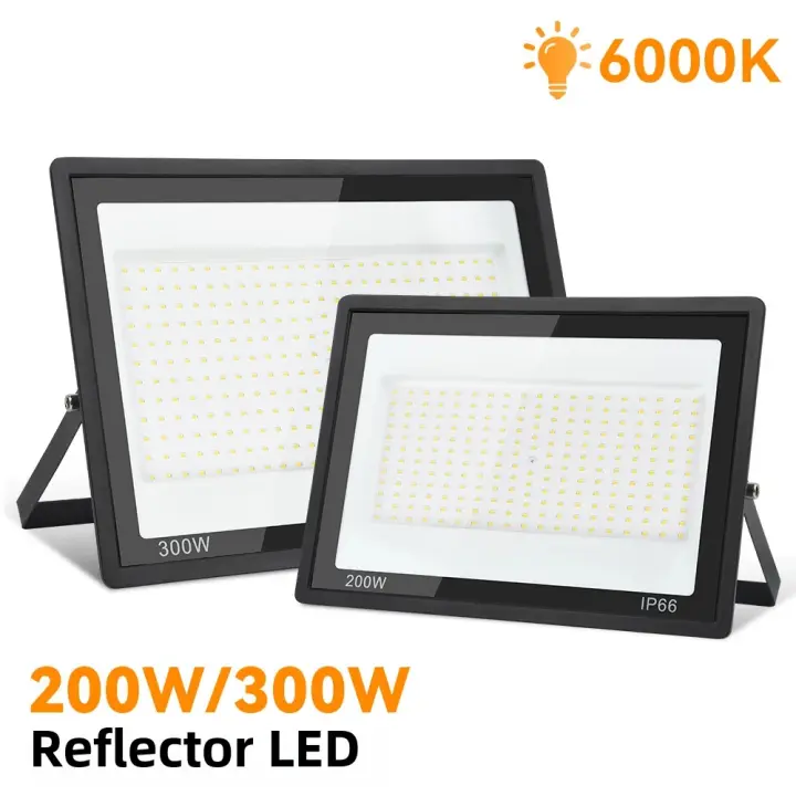 Luz De Inundación LED 200W 300W IP66 Impermeable 6000K Para Exteriores Iluminación De Jardín Patio Calle Garage AC 85-265V - 1