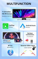 Juguete De Coche Portátil IPS Táctil 11.26 Pulgadas Reproductor Multimedia 4K DVR Con Wireless CarPlay/Android Auto Dual Lente Grabadora De Conducción - details 3