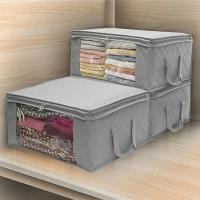 Bolsa Plegable De Almacenamiento Para Ropa Y Juguetes Organizador De Algodón No Tejido Para Hogar Cubiertas Y Fundas - details 1