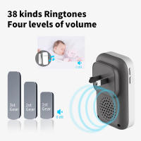 Timbre De Puerta Sin Cable Exterior Impermeable Auto-Energizado Conjunto De Campana De Puerta Para Hogar Energía Cinética Anillo - details 7
