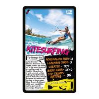 Top Trumps Extreme Sports Deportes Extremos Baraja de 32 cartas Fichas técnicas de deportes Versión inglesa En estuche de plástico rígido Transportar De viaje  Kitesurfing Bungee jumping Snowboarding - details 4