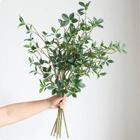 Rama Artificial De Árbol Larga Verde Flores Falsas Para Decoración De Sala De Estar Hogar Bodas Tablas De Comida Decoración De Pared Propuestas Fotografía - details 5