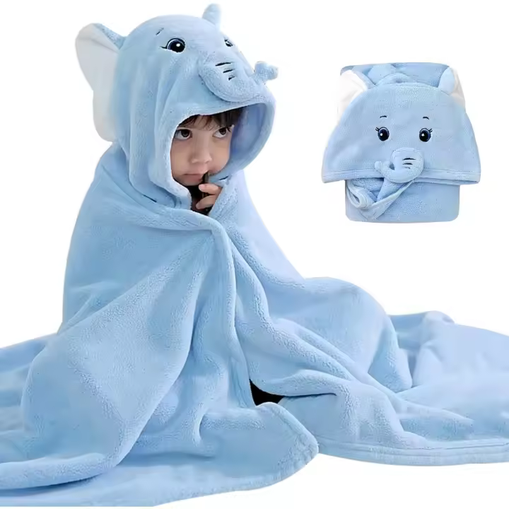 Toalla de baño con capucha para Bebe, Toalla infantil extra grande y suave para recién nacido - 1
