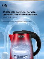 GELAIBO Hervidor Eléctrico De 1.8 Litros Capacidad Grande Acero Inoxidable Estilo Europeo Moda Diseño Mechanical Temperatura Fuente De Alimentación 240V - details 7