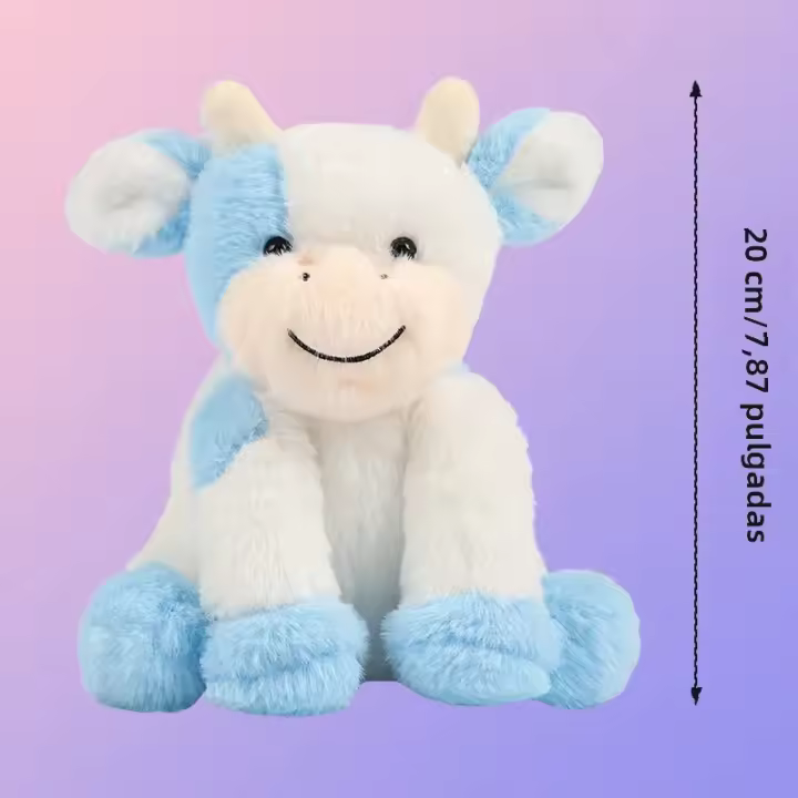 Almohada De Peluche De Vaca Sentada En Fresa Para Niñas Juguete De Cojín Suave Regalo De Cumpleaños Para Niños Y Niñas - 1