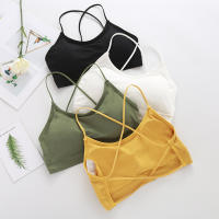 Top Deportivo Para Mujer Con Tirantes Cruzados Push up Yoga Gimnasio Crop Top Fitness Transpirable Beauty Back Brassiere - details 0