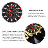 DEYROS 6Pcs/Set Reloj De Hombre Moda Lujo Reloj De Cuarzo De Acero Inoxidable Reloj De Negocios Casual Para Hombres - details 4