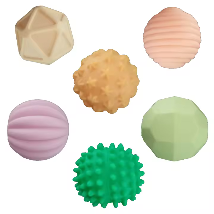 Juguete de Baño Pelotas Sensoriales de Mano para Bebé | Bolas Sensoriales para Bebés Juguetes Bebe 6 Meses a 1 año Multi Textura. Pelota Educativa Infantil Juguete de Baño Suave con Sonido. essential by natural bio pharma - 1