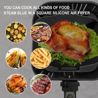 2Pcs Aluminio Silicona Para Air Fryer Ninja Accesorios Doble Parche De Horno Reutilizable Bandeja De Hornear Para Cocina - details 3