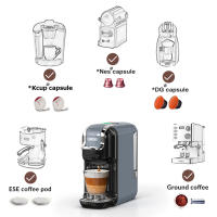 Cafetera 5 en 1 HiBREW H2B, compatible con Kcup, Nes, DG, ESE y café molido, modo frío/caliente, 19 bares, indicador LED, ahorro de energía, protección anti-seco, diseño compacto - details 5