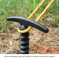 10Pcs Palos De Tenda De Plástico De Alta Resistencia 5.7 Pulgadas Gancho De Asta Para Acampar Y Exterior Tipo Espiral Palos De Sombra Para Tenda - details 5