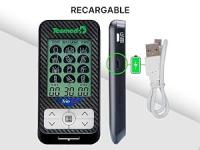 TESMED Trio 6,5: Electroestimulador Muscular Recargable con USB - 36 Programas, 40 Niveles de Intenbad, 4 Electrodos - EMS, TENS y Masaje - Ideal para Fitness y Dolor Therapy - details 2