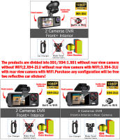 Cámara De Coche 1080P 3Canal DVR Grabadora De Video WIFI APP Visión Nocturna Cámara Frontal Y Trasera Para Carro Accesorios De Coche - details 0