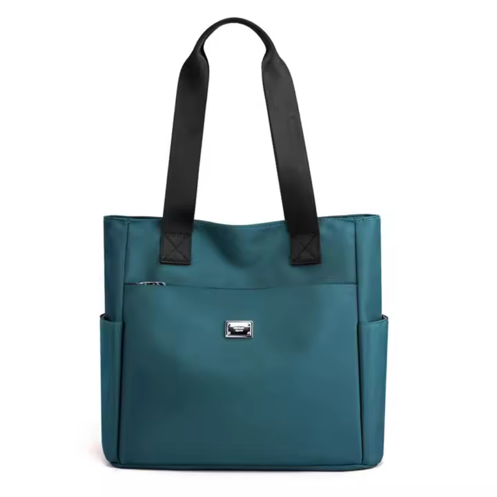 Bolso De Hombre Nylon Impermeable Gran Capacidad Bolso Tote Para Trabajo Escuela Y Viaje - 1