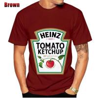 Camiseta De Tomate Heinz Moda Verano Para Hombres Y Mujeres Estilo Casual Hip-Hop Cuello Redondo Manga Corta Top Transversal - details 12