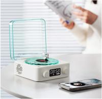The Waves - Reproductor de Vinilo, altavoz Bluetooth de Vinilo vintage, reproductor de discos de Vinilo Bluetooth con 4 Modos, reproductor de Vinilo retro con Ondas LED con Luz Ambiental, altavoces de - details 4