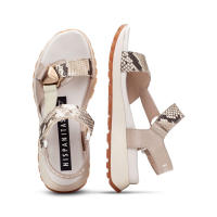 HISPANITAS  SANDALIA PIEL SEPIENTE TAUPE - details 3