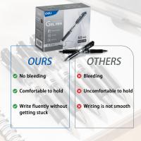 Deli Gel Pens 10 Pcs Rotuladores Retráctiles Tinta Negra Punto Medio 0.5mm Escritura Suave Secado Rápido No Mancha Para Diario - details 4