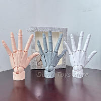Mano Super Móvil 1:1 Para Dibujar Y Pintura Figura De Acción Simulación Blanco Y Gris Mano Izquierda Y Derecha Modelo De Juguete Para Adultos - details 3