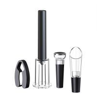 Juego De Abrevidrios Y Botella De Vino Con Bombín En Acero Inoxidable Herramientas De Cocina Accesorios De Bar Pneumático - details 3