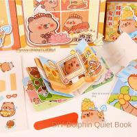 Juego De Suministros De Oficina Kawaii Con Capybara Cartoon Regalo De Graduación Bonito Con Pegatinas De Bolso Y Cuadernos De Notas Colgantes De Peluche - details 3