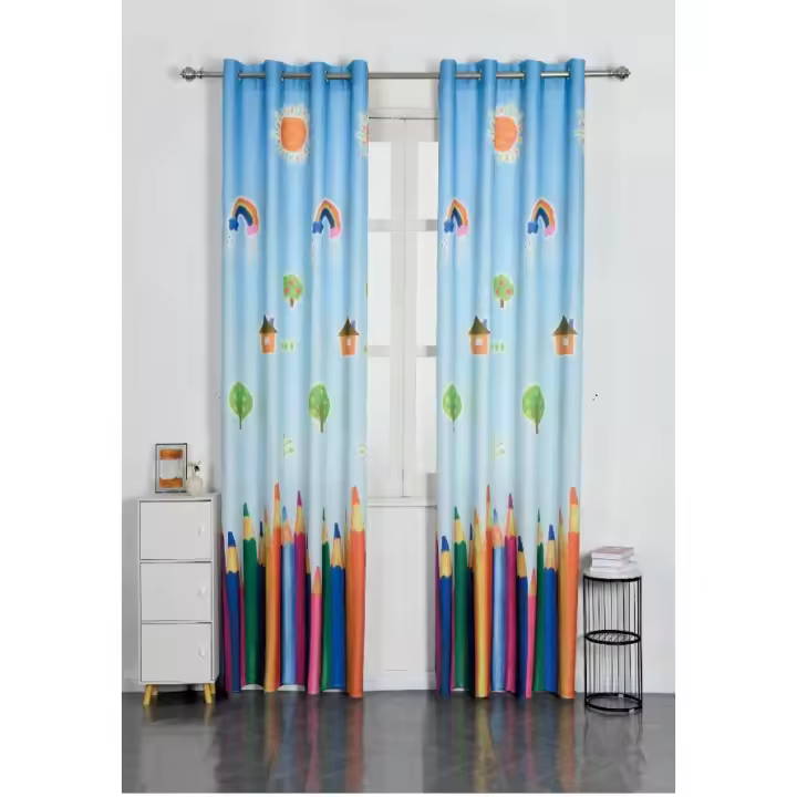 Dalina Textil - Cortinas Infantiles Niño de 140x260cm - Cortinas Juveniles Animales para Habitación Sala de Estar - 1