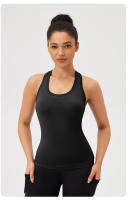 Chaleco De Yoga Para Mujer Deporte Sin Mangas Camiseta De Entrenamiento Fitness Running Outdoor Chaleco Deportivo Ajustable - details 22