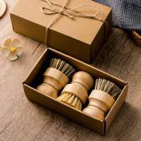 Cepillo De Limpieza Para Cocina Con Mango De Madera Y Sisal De Coco Ecológico Regalo Especial Limpieza De Platos Resistente Y Duradero - details 0