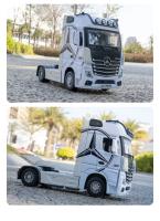 Modelo De Camión Mercedes-Benz ACTROS 1:36 Con Sonido Y Luz Coche De Acción Para Niños Juguete Colección C209 Metal Sin Batería - details 10