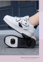 Zapatos De Caminar Con Cordones Y Transpirables Para Niñas 2024 Patinetas Deportivas Retráctiles Para Estudiantes Mujeres En Exteriores Material Superior De Cuero Suela TPR Tamaño True Fit Para Edad 7-13 - details 16
