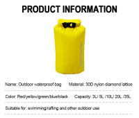 Bolsa Seca Impermeable Ultraligera Para Deportes Acuáticos 3/5/10/20/35L Para Ráfting Kayak Natación Almacenamiento De Ropa Exterior - details 1