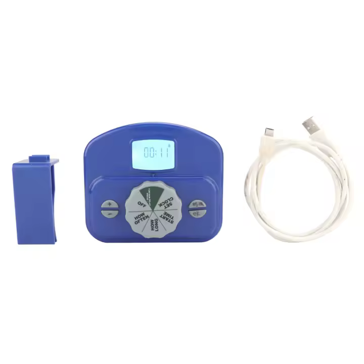 Sistema controlador de tiempo de riego con temporizador electrónico automático para jardín doméstico - 1