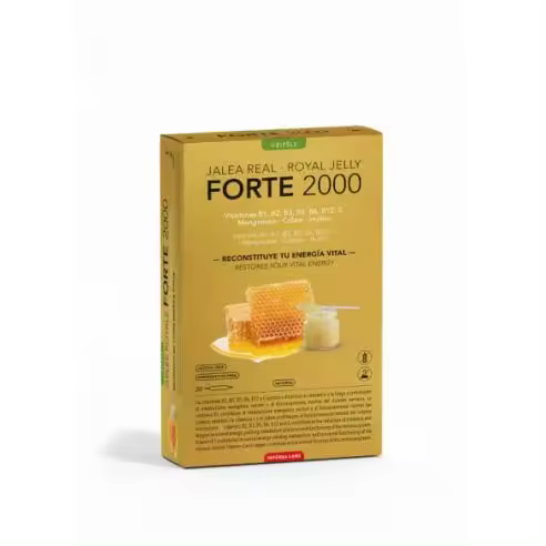 Intersa-BIPOLE JALEA REAL FORTE 2000- Con VITAMINAS del grupo B, Manganeso, Cobre- 20 Ampollas - 1