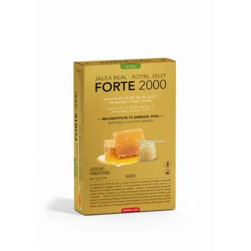 Intersa-BIPOLE JALEA REAL FORTE 2000- Con VITAMINAS del grupo B, Manganeso, Cobre- 20 Ampollas - 1