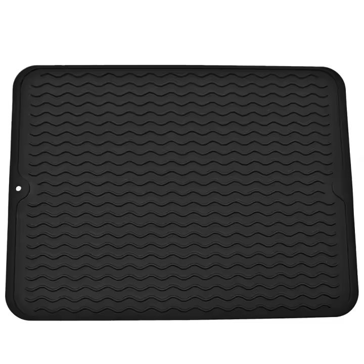 Alfombrilla De Comedor Grande 40x30cm Para Contorno De Cocina Aislante De Silicona Moderna Ecológica Alfombrilla De Secado De Mesa - 1