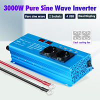 Inversor De Onda Senoidal Pura DC 12V a AC 220V 230V 1500W/2200W/2600W Convertidor De Voltaje Universal Con Enchufe Europeo Accesorios Para Automóvil - details 10