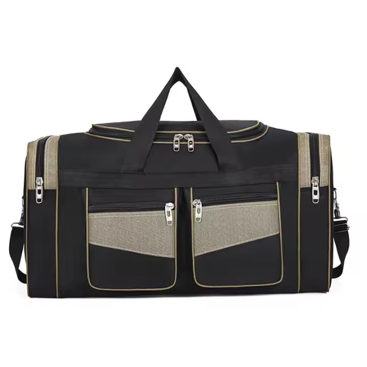 Bolsa De Viaje, Bolsa De Natación, Bolsa De Gimnasio, Bolso De Gran Capacidad, Correa De Hombro Ajustable Y Extraíble para Yoga, Natación, Turismo, Fitness,Negro - 1