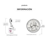 Encanto De Colgante De Árbol De Familia Platinado En Plata Para Pulsera De Bangle Y Collar DIY Regalo Con Doble Vuelo Aéreo - details 148