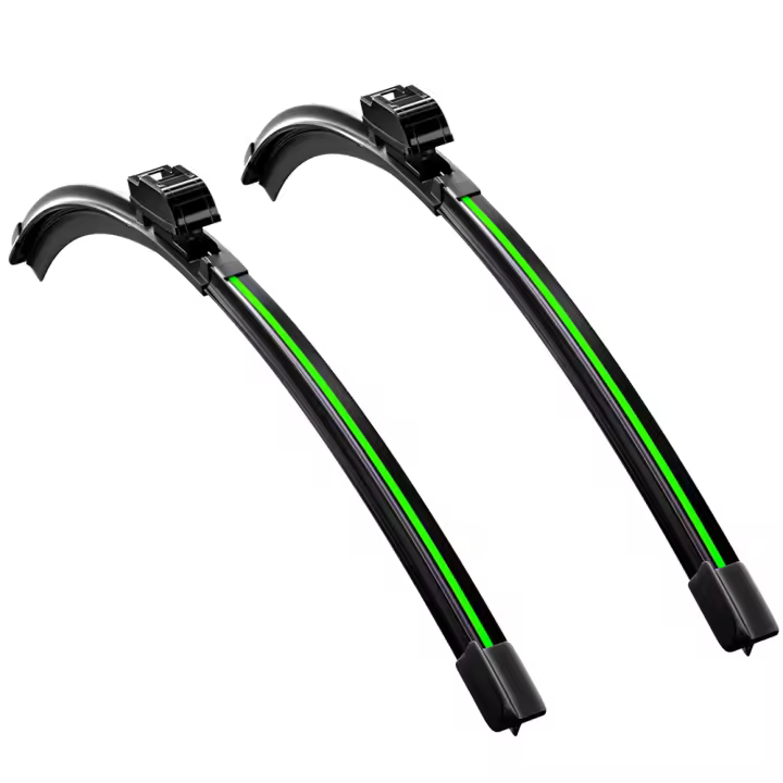 2pcs LimpiaParabrisas Delanteros Para Lincoln MKS 2009-2016 Plegables En Un Solo Pieza Material De Goma Natural Adecuado Para Automóviles - 1
