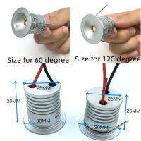 Spotlight LED Mini 1W IP65 12V Con Control Remoto Y Luz Foco 25mm Techo Dimmable Con Driver 110-220V Para Cocina KTV Pasillos - details 5