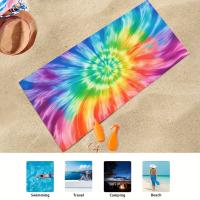 Toalla De Playa Grande Y Absorbente Colorida Para Viajes Al Aire Libre Y Camping Toalla De Natación De Verano Suave Para Baño Y Mar - details 4