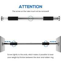 Ociodual Barra Dominadas con Tornillos Incluidos, Soporta hasta 100kg, Gym, Ejercicio en Casa, Barra Dominadas Pared Negra, Calistenia, Deporte, Gimnasio en Casa, Montaje en Puertas y Pasillos - details 6